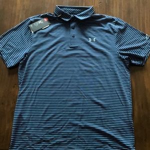 Large ACC Under Armour Heat Gear striped shirt